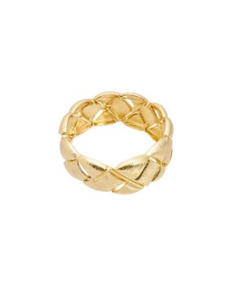 Maris Textured Metal Plaited Gold Tone Bangle £26