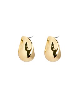 Noel Water Drop Shiny Gold Tone Stud Earrings £16.5