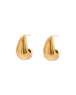 Oliver Bonas Agatha Line Detail Stainless Steel Stud Earrings £29.50