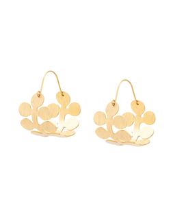 Oliver Bonas Aisha Brass Leaf Hoops £19.50