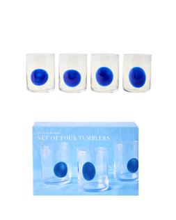 Oliver Bonas Azul Spot Tumblers S4 £29.50