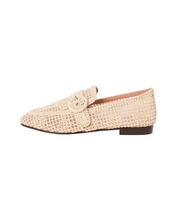 Oliver Bonas Bibi Lou Macrame Ecru Loafer £140