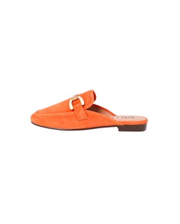 Oliver Bonas Bibi Lou Red Vela Backless Loafer £145