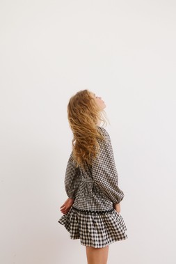 Oliver Bonas Black Gingham Check Mini Dress £75 (14)