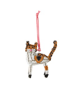 Oliver Bonas Calico Cat Beaded Decoration £16.50