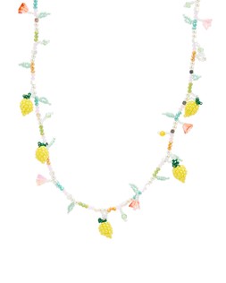 Oliver Bonas Callie Pineapple & Flower Beaded Necklace £28