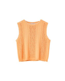 Oliver Bonas Cantaloupe Crochet Tank Top £55