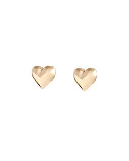 Oliver Bonas Cera Gold Puffy Heart Stud Earrings £12.50