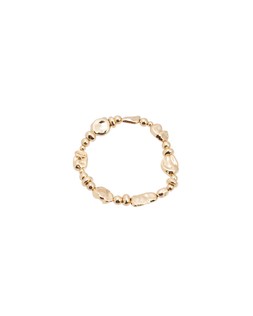 Oliver Bonas Charlie Gold Tone Organic Bead Shape Bracelet £24