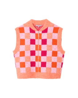 Oliver Bonas Check Sleeveless Bomber £55