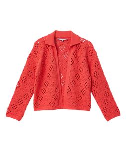 Oliver Bonas Coral Edge To Edge Crochet Jacket £78