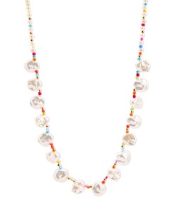 Oliver Bonas Dakota Faux Pearl & Multi Bead Necklace £28