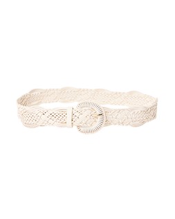 Oliver Bonas Ecru Lattice Weave Belt £32