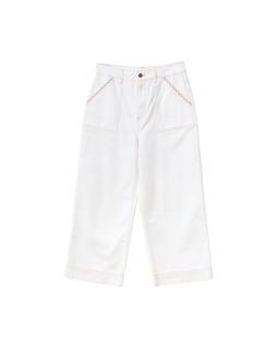 Oliver Bonas Ecru Scallop Stitch Jean £70