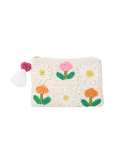 Oliver Bonas Flower Power Crochet Pouch £25