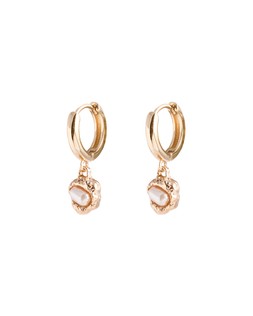 Oliver Bonas Gale Mini Faux Pearl Drop Huggies £14