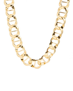 Oliver Bonas Gillian Chunky Loops Gold Tone Chain Collar Necklace £32