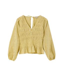 Oliver Bonas Gingham Shirring Top £60