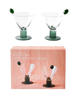 Oliver Bonas Glass Olive Martini Set S2 £29.50
