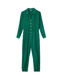 Oliver Bonas Green Popper Tencel Jumpsuit £90