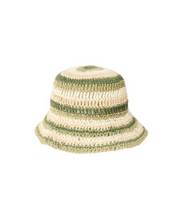 Oliver Bonas Green Stripe Crochet Bucket Hat £28