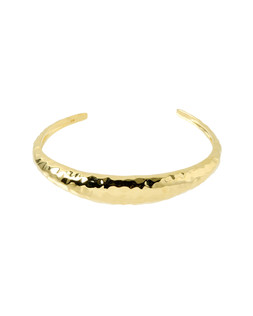 Oliver Bonas Hallie Hammered Gold Plated Bangle £58