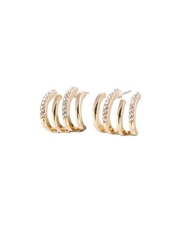 Oliver Bonas Harley Multi Row Stone Detail Hoops £18