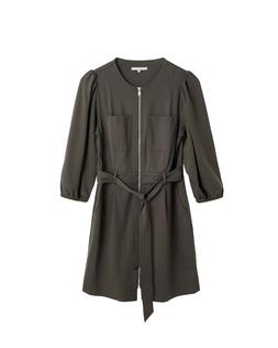 Oliver Bonas Khaki Jersey Zip Through Mini Dress £72