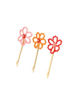 Oliver Bonas Lea Mini Beaded Flower Slides Set of 3 £18