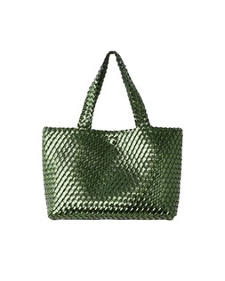 Oliver Bonas Luna Green Metallic Tote £75