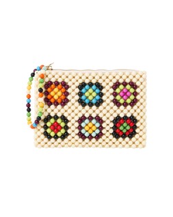 Oliver Bonas Mara Square Beaded Pouch £32