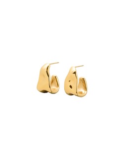 Oliver Bonas Margaret Organic Shape Stainless Steel Drop Hoops £24