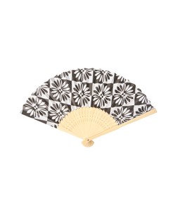 Oliver Bonas Mono Daisy Tile Printed Fan £8.50