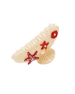 Oliver Bonas Patty Starfish & Shell Faux Pearl Detail Claw Clip £18