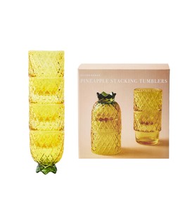 Oliver Bonas Pineapple Stacking Tumblers S4 £24.50