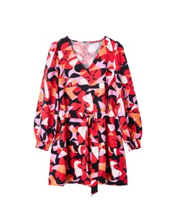 Oliver Bonas Pink Augie Print Mini Dress £72