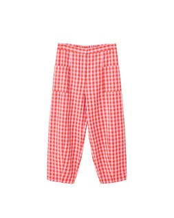 Oliver Bonas Pink Check Wide Leg Crop Trouser £65