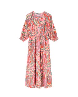 Oliver Bonas Pink New Nature Midi Dress £80