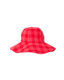 Oliver Bonas Red Check Large Floppy Bucket Hat £30