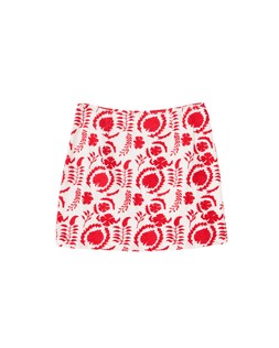Oliver Bonas Red Embroidered Mini Skirt £65