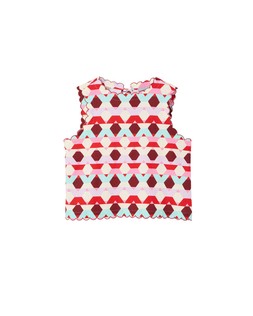 Oliver Bonas Red Geo Print Shell Top £55