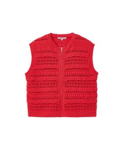 Oliver Bonas Scallop Frill Zip Sleeveless Cardi £58