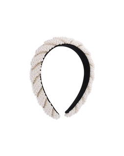 Oliver Bonas Scarlett Faux Pearl & Stone Detail Puffy Headband £29.50