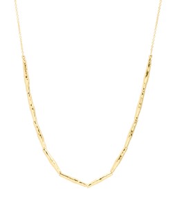 Oliver Bonas Sofia Textured Stick & Chain Gold Plated Necklace £55
