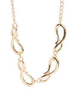 Oliver Bonas Spencer Chunky Warped Links Gold Tone Necklace £32