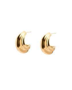 Oliver Bonas Virginia Organic Shape Stainless Steel Chunky Hoops £29.50