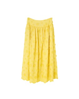 Oliver Bonas Yellow 3D Flower Midi Skirt £85