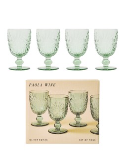 Paola Green Wine Glasses Set of Four £24.5