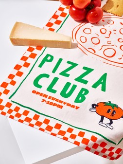 Pizza Club Chequerboard Tea Towel £12.50