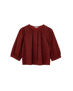 Red & Black Heart Print Blouse £55